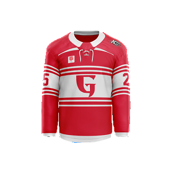 Griffins special-edition red jerseys co-branded with The Salvation Army shield