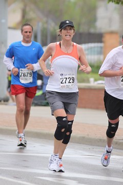 Melissa Janes finishing the River Bank Run 2009.