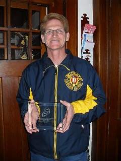 Pat Schmidt with NOGGOA top referee award