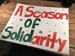 Poster for Season for Solidarity event