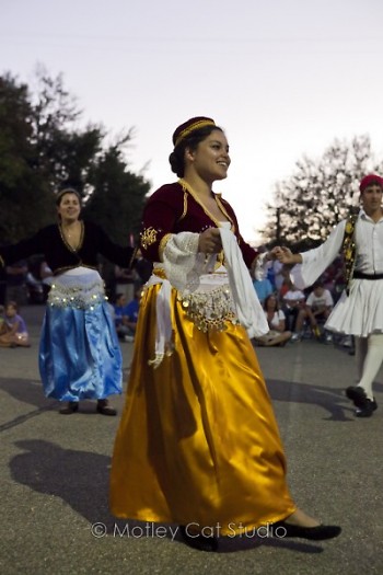 A Greek dancer shows an old tradition