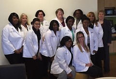 WMCAT's pharmacy technician Class of 2016 pictured at their White Coat Ceremony. 