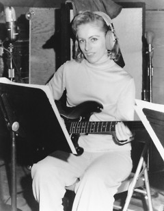 Carol Kaye, the only female member of studio musicians The Wrecking Crew