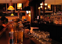 Bar-goers enjoying a drink at The Bulls Head Tavern
