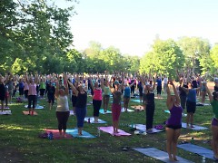 Yoga in the Park in Eastown