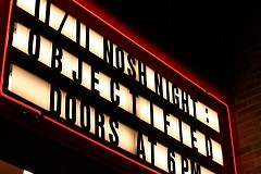 Marquee outside the Wealthy Theatre