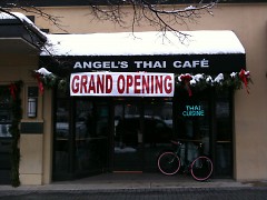Grand opening of Angel's Thai Café