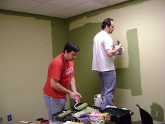 Painting The Rapidian office.